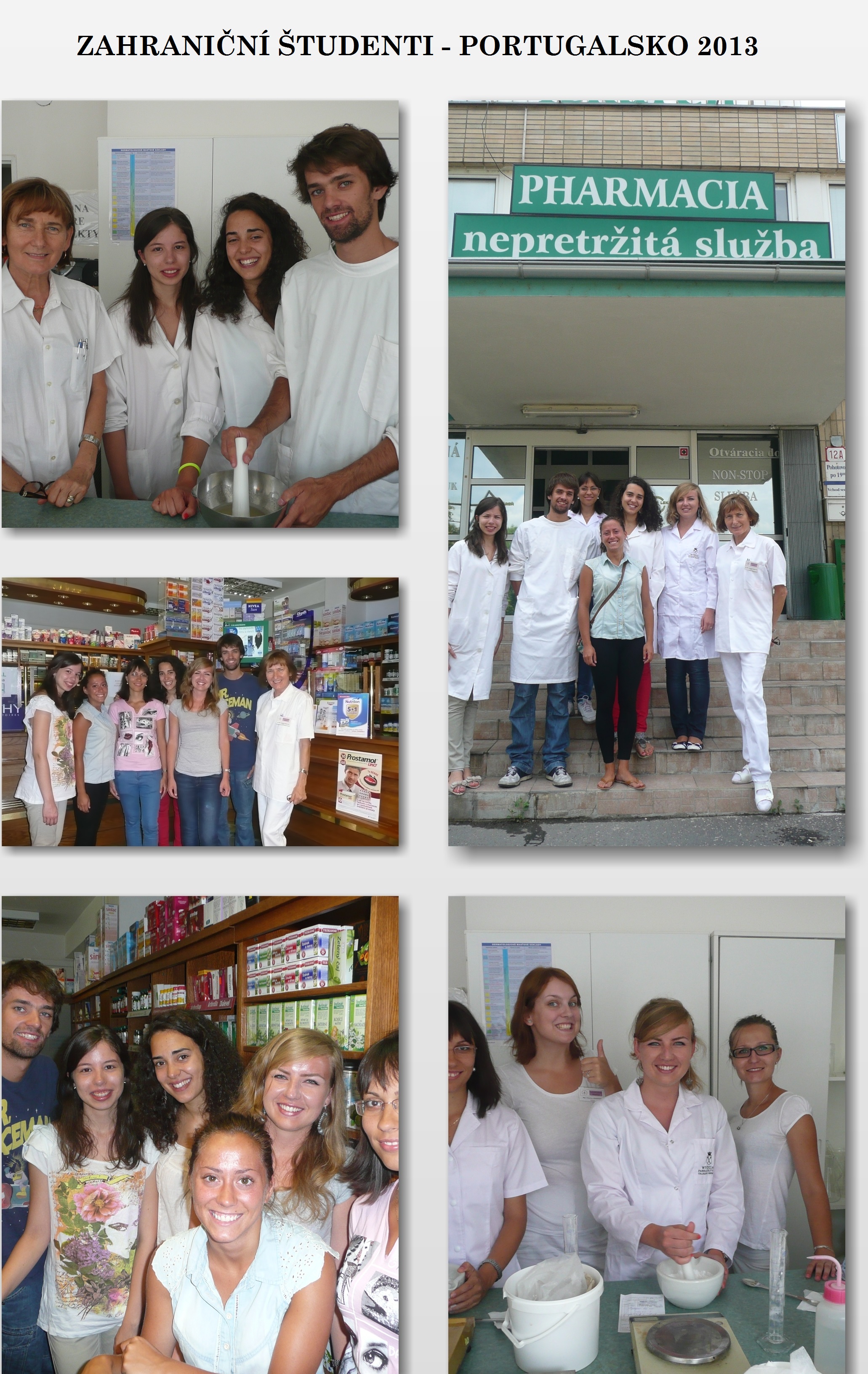Zahraniční študenti Portugalsko 2013